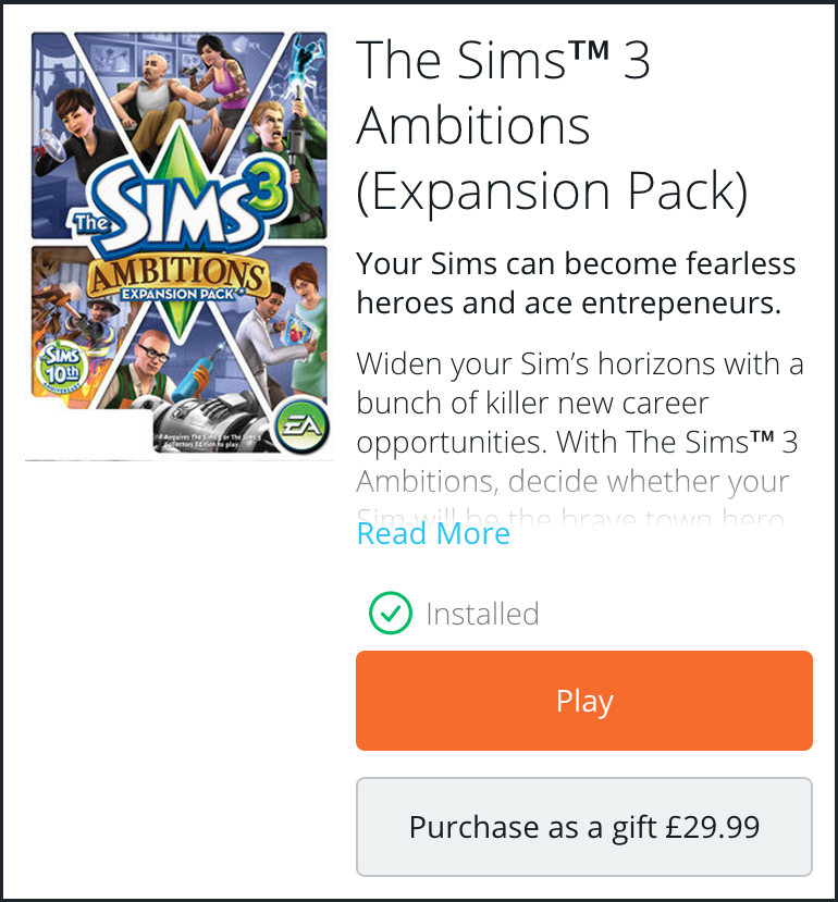 will there be a sims 3 app for mac